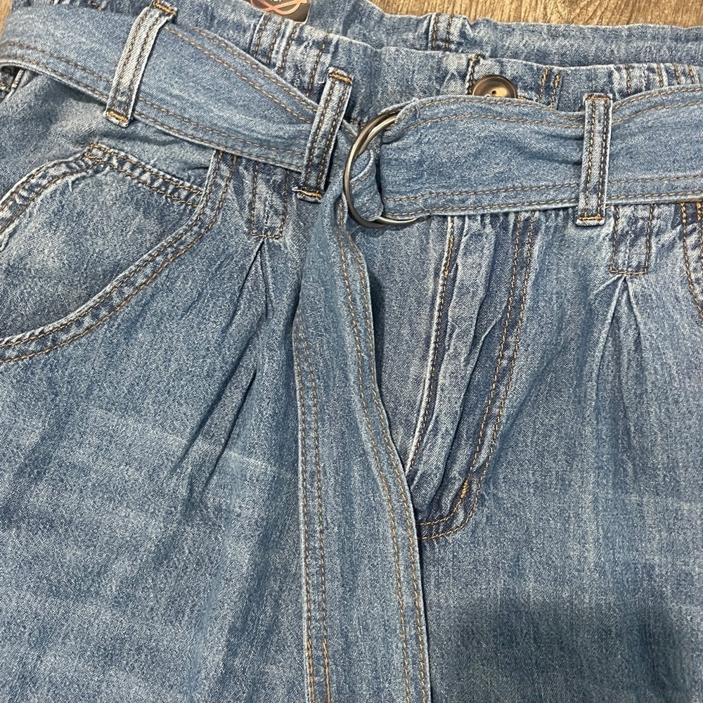 Blue Wide Leg Jeans - Picture 4 of 6